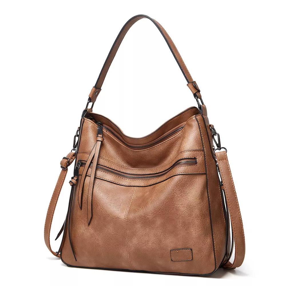 PU Leather Hobo Shoulder Bag, image 3