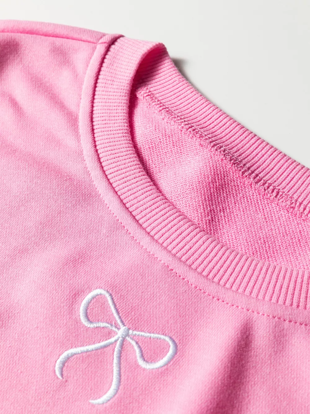 Bow Embroidered Sweatshirt and Shorts Set, image 6