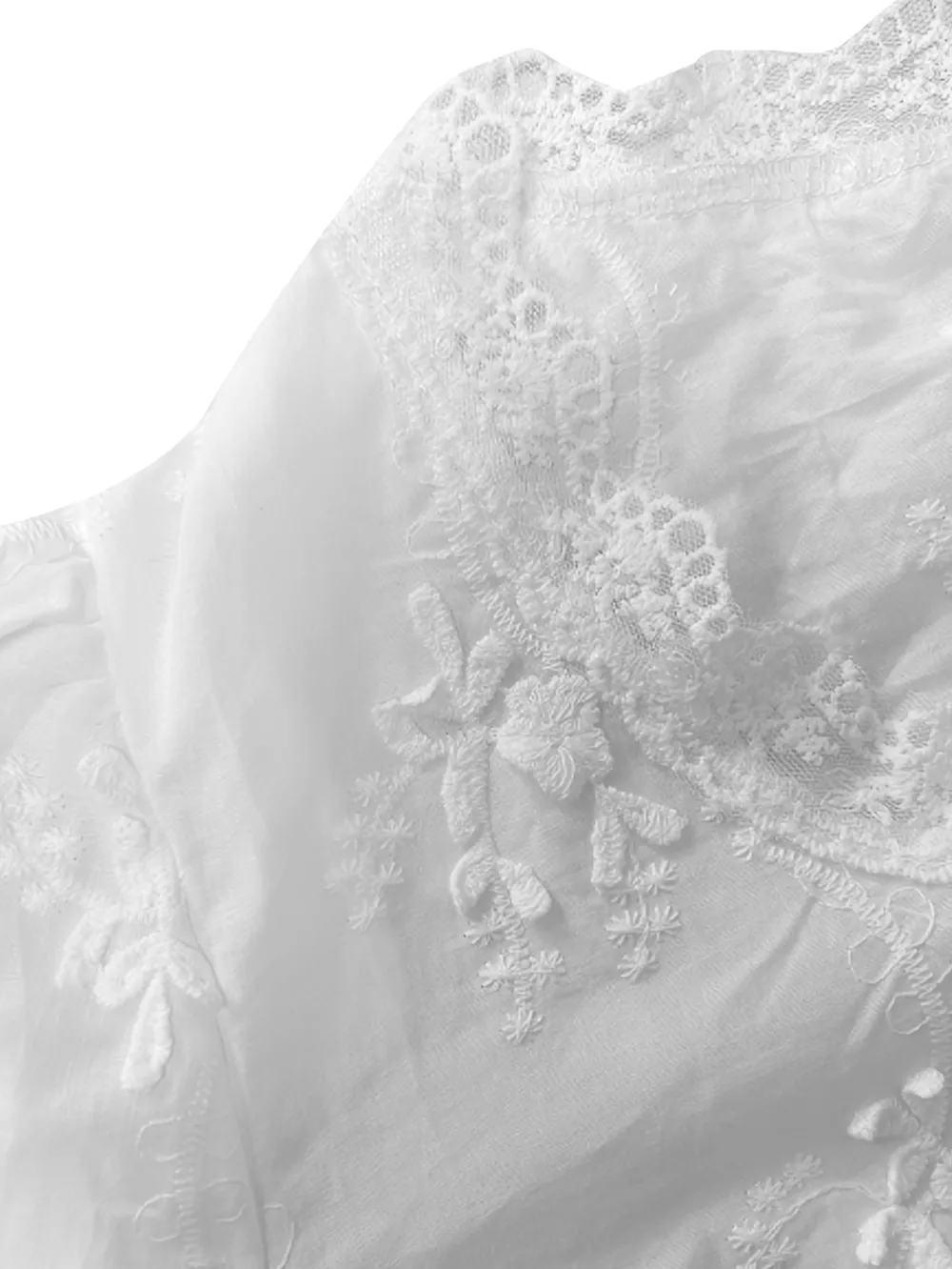 Lace Detail Balloon Sleeve Shirt, image 5