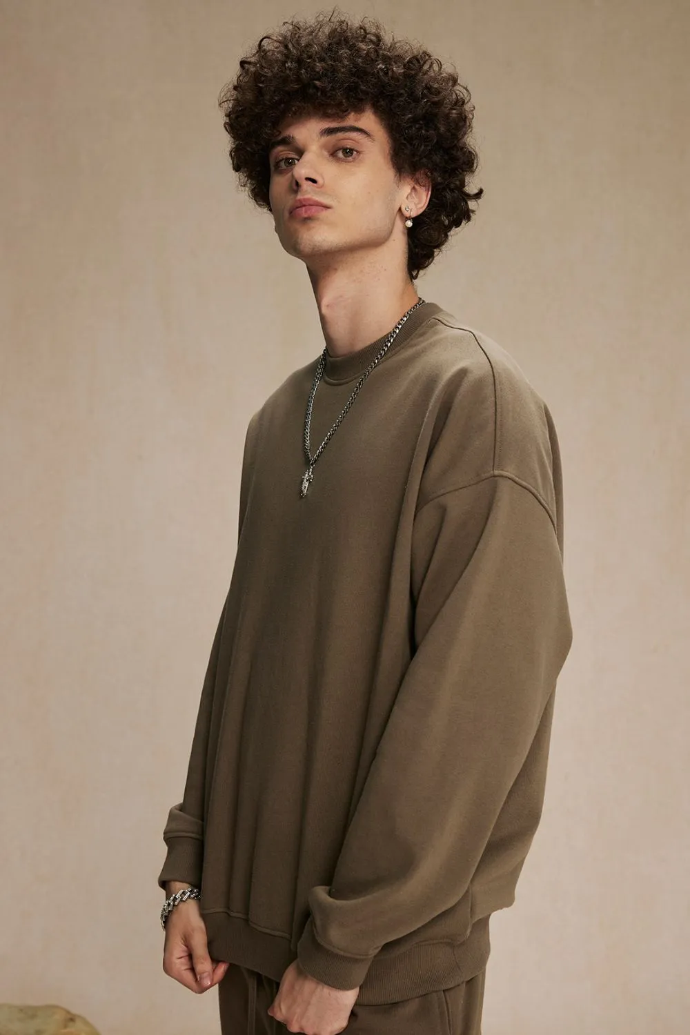 Men's Round Neck Long Sleeve Sweatshirt, image 21