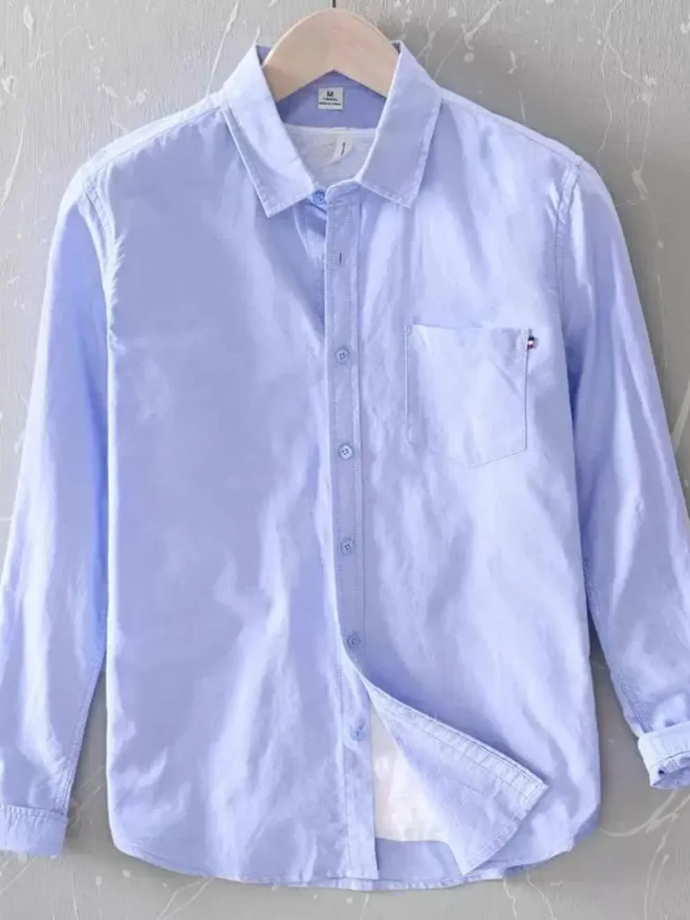 Men's Plus Size Button Up Long Sleeve Shirt, image 4