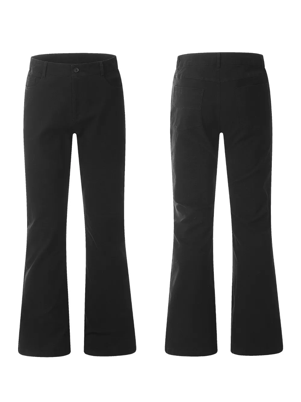 Men's High-Waisted Slim-Fit Flared Pants, image 2