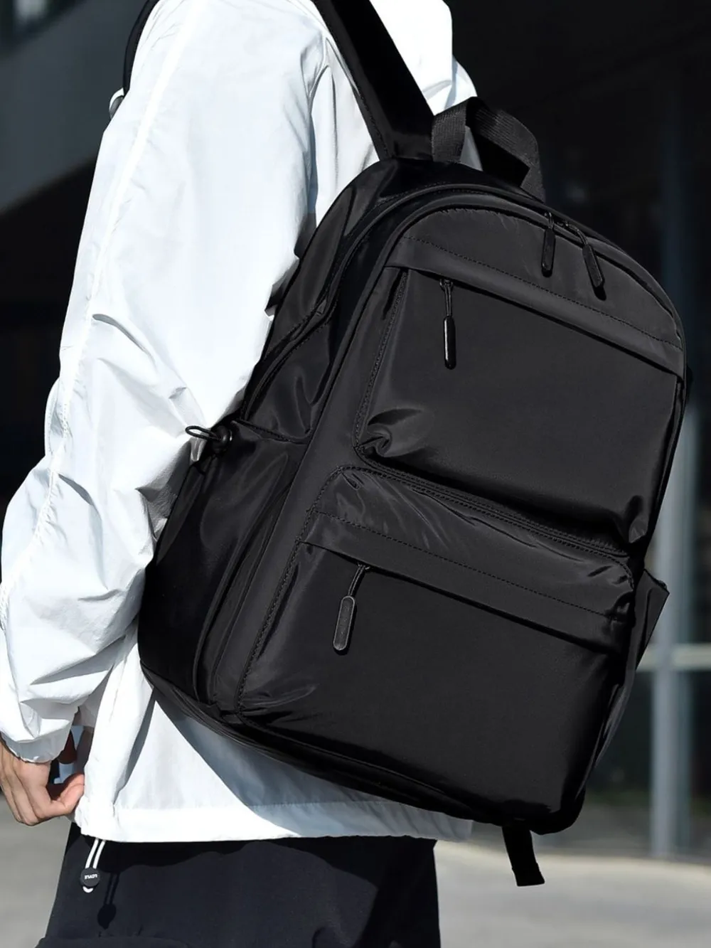 Multi Pocketed Adjustable Strap Backpack Bag, image 4