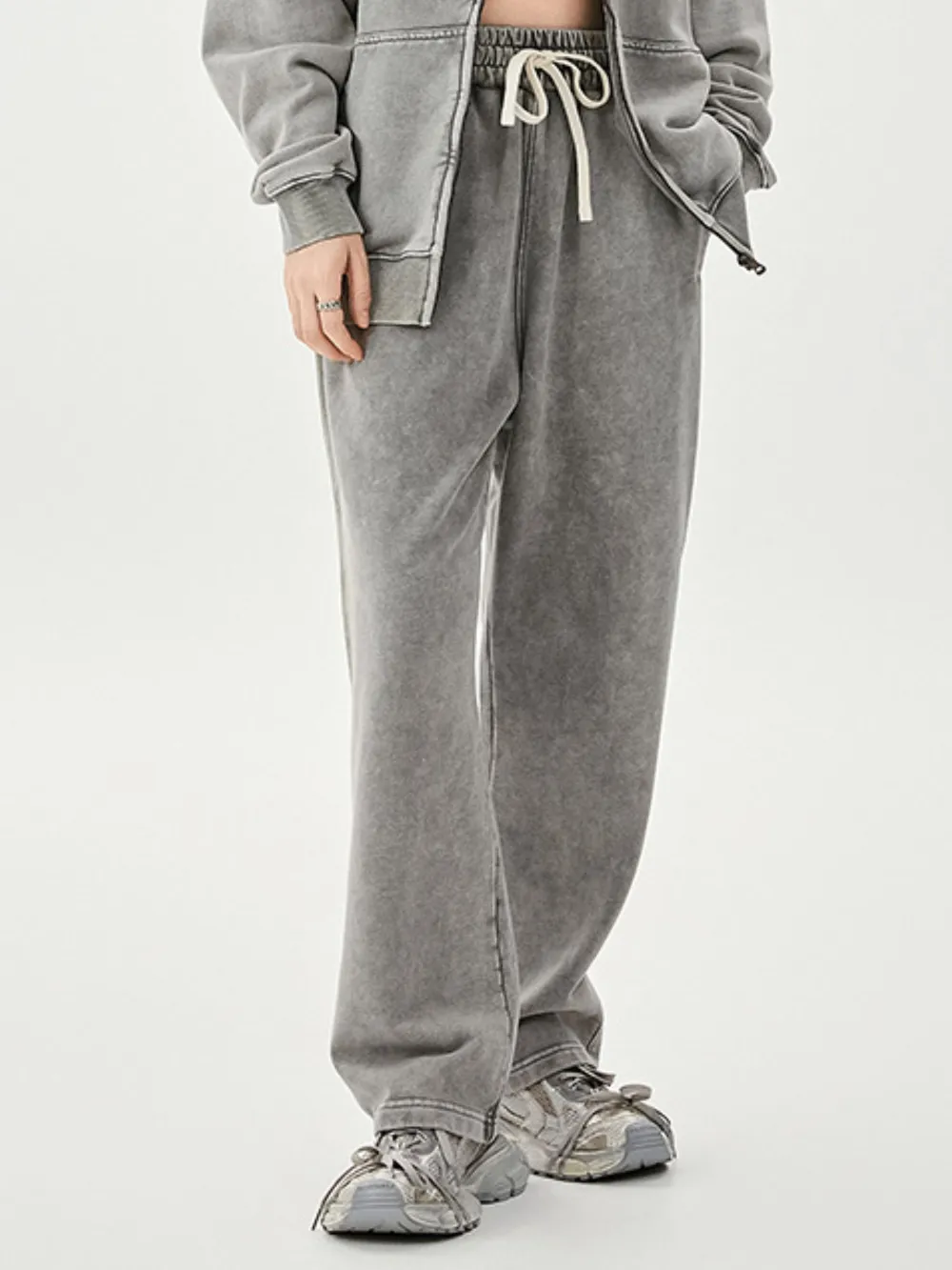Men's Washed Relaxed Fit Sweatpants, image 15