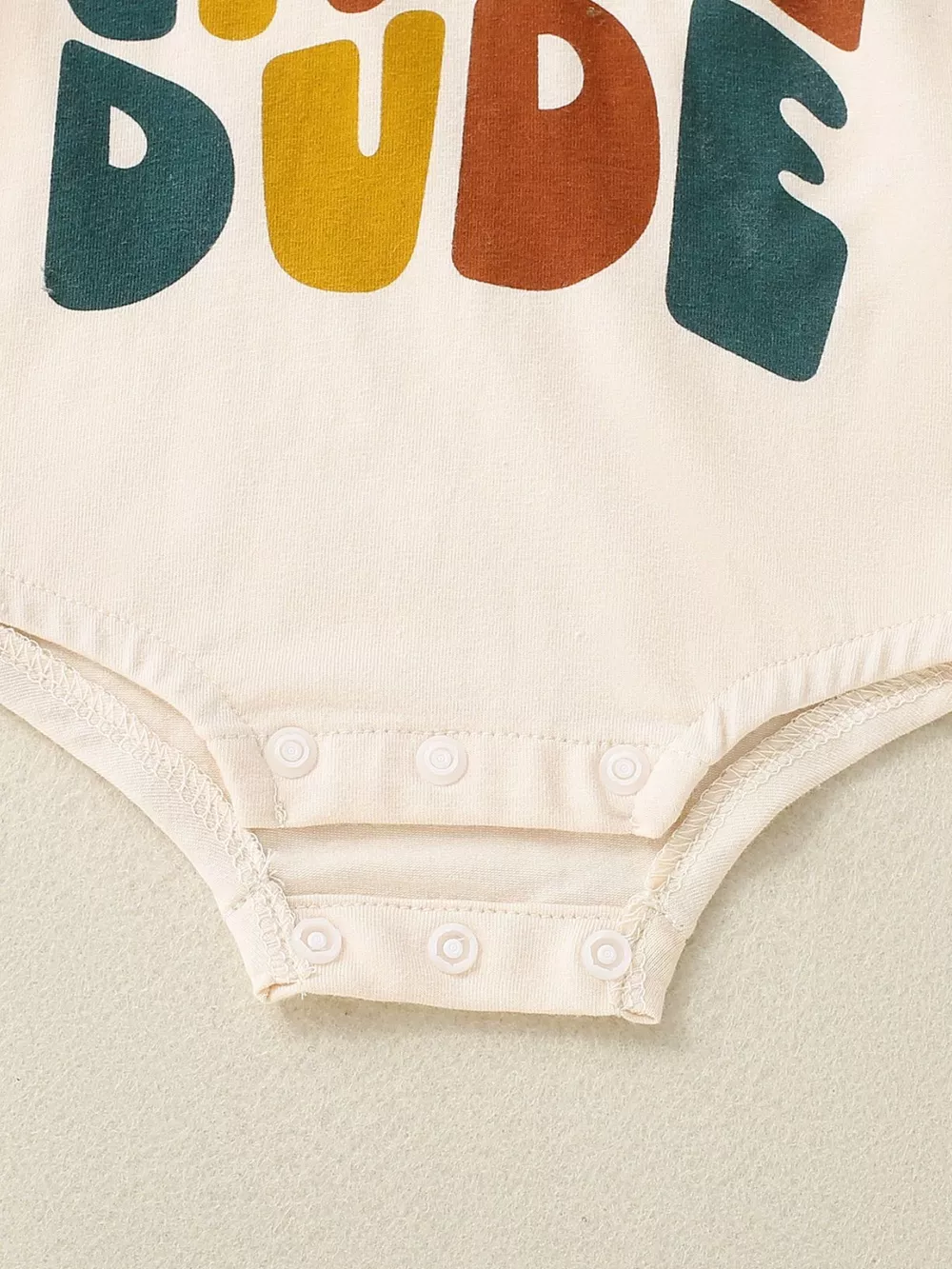 Children's Dad's Little Dude Graphic Short Sleeve One-Piece, image 2