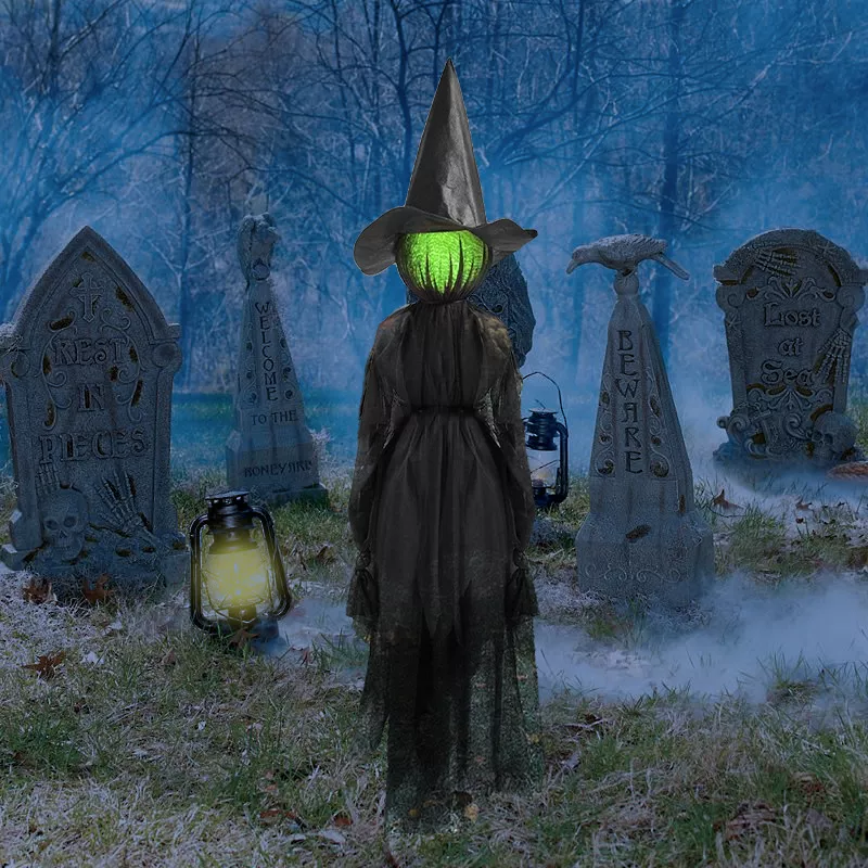 Halloween Glowing Head Witch, image 4