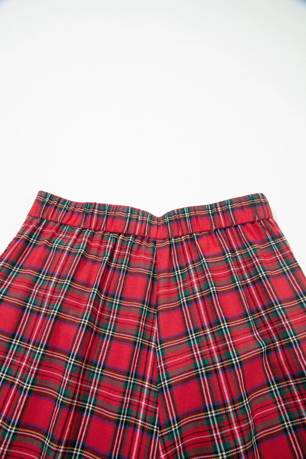 Plaid Wide-Leg Pants, image 7