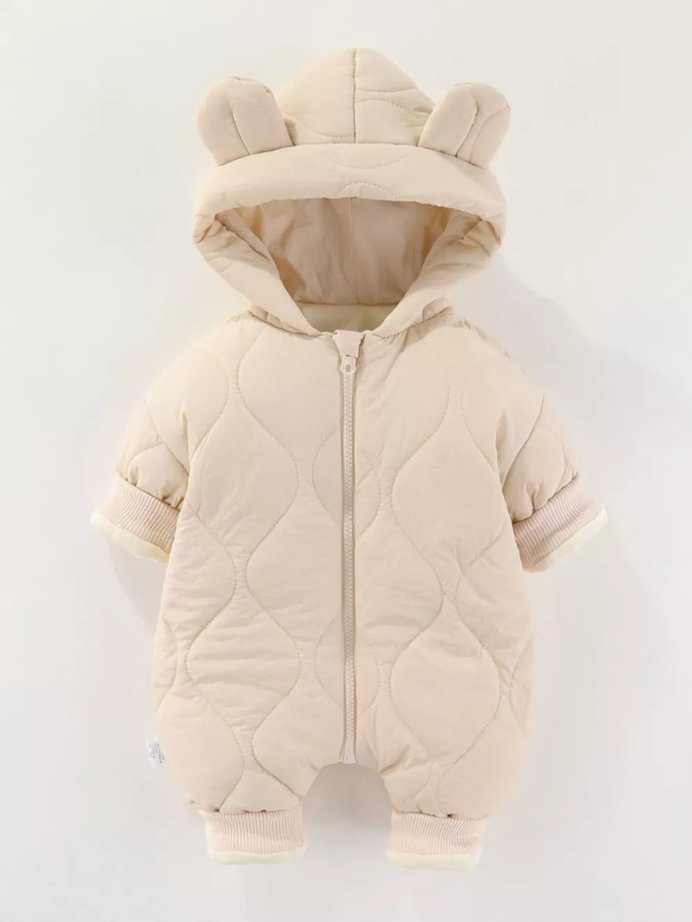 Children's Zip Front Hooded Padded One-Piece, image 7