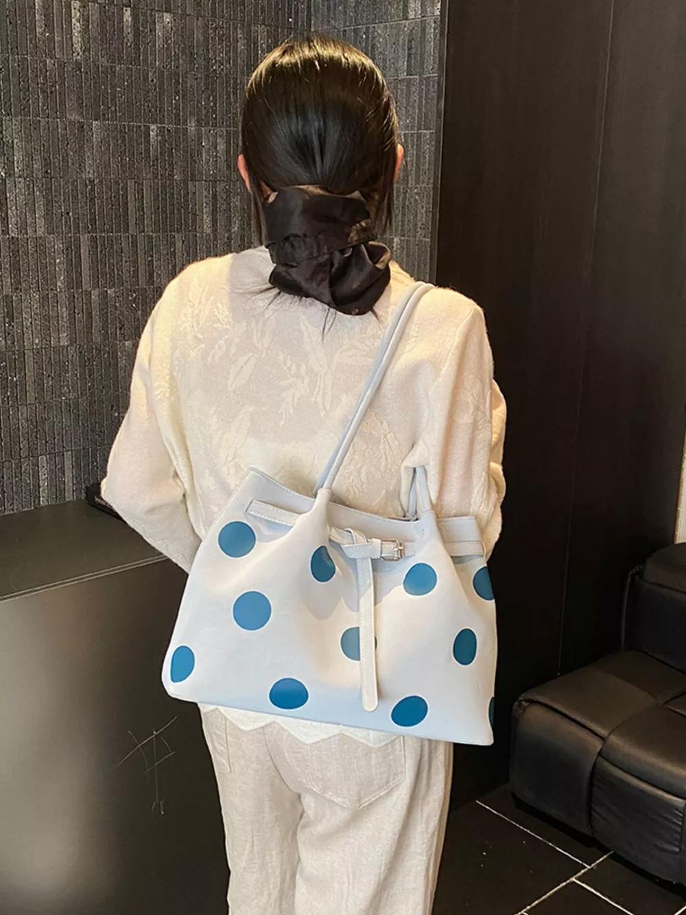 Polka Dot Shoulder Bag, image 4