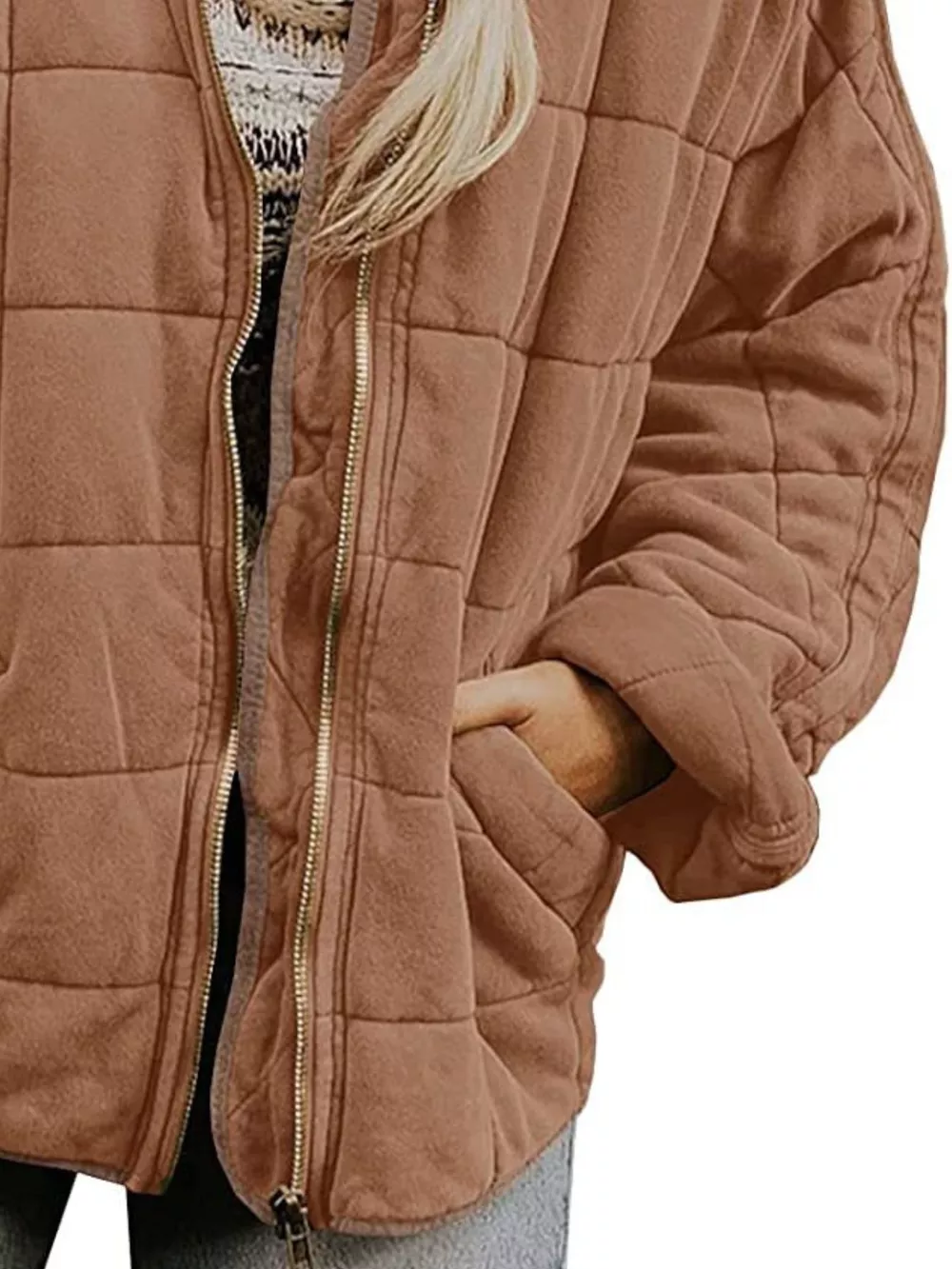 Quilted Zip Up Outerwear, image 24