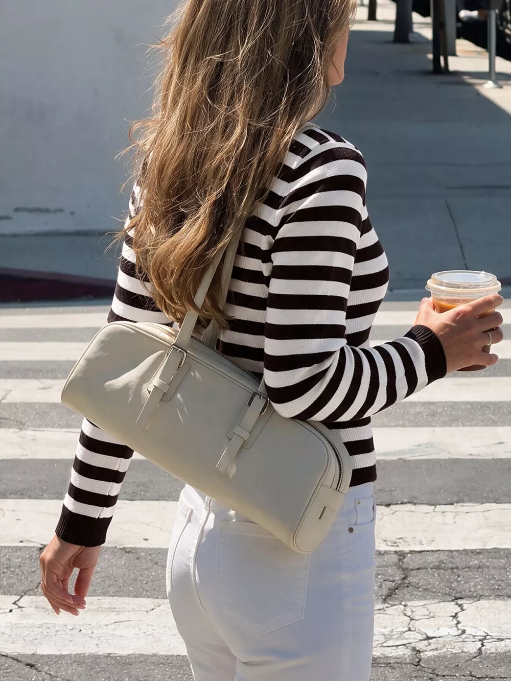Striped Long Sleeve Knit Top, image 3