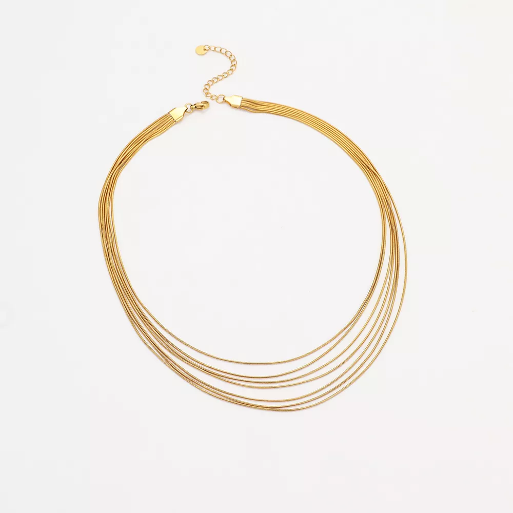 Stainless Steel Multi-Layered Necklace, image 4
