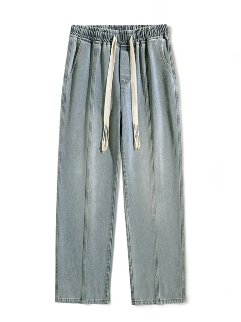 Men's Full Size Drawstring Wide Leg Jeans Plus Size, image 10