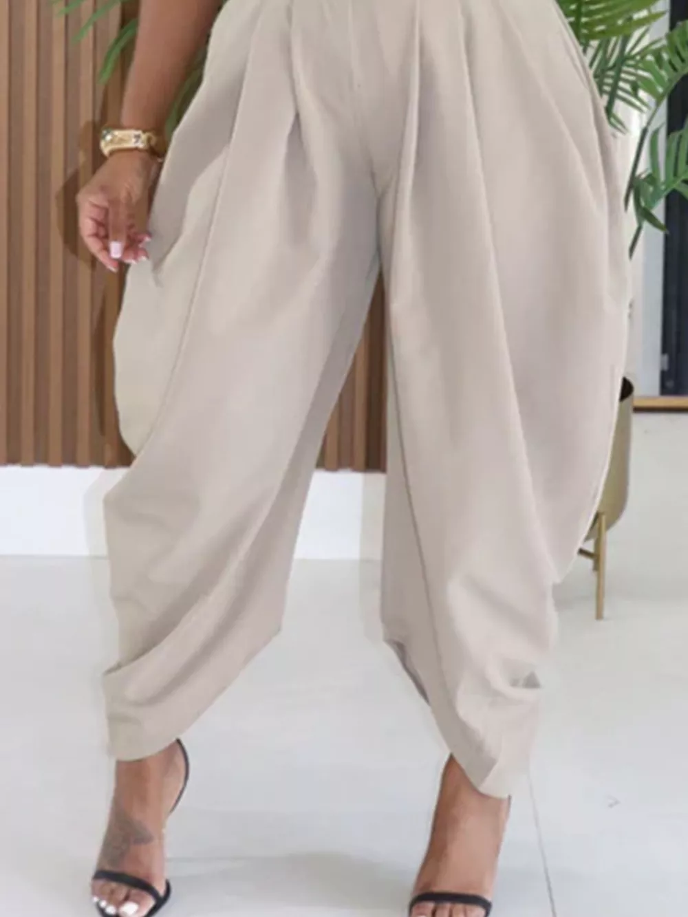 High-Waisted Wide Leg Pleated Pants, image 15