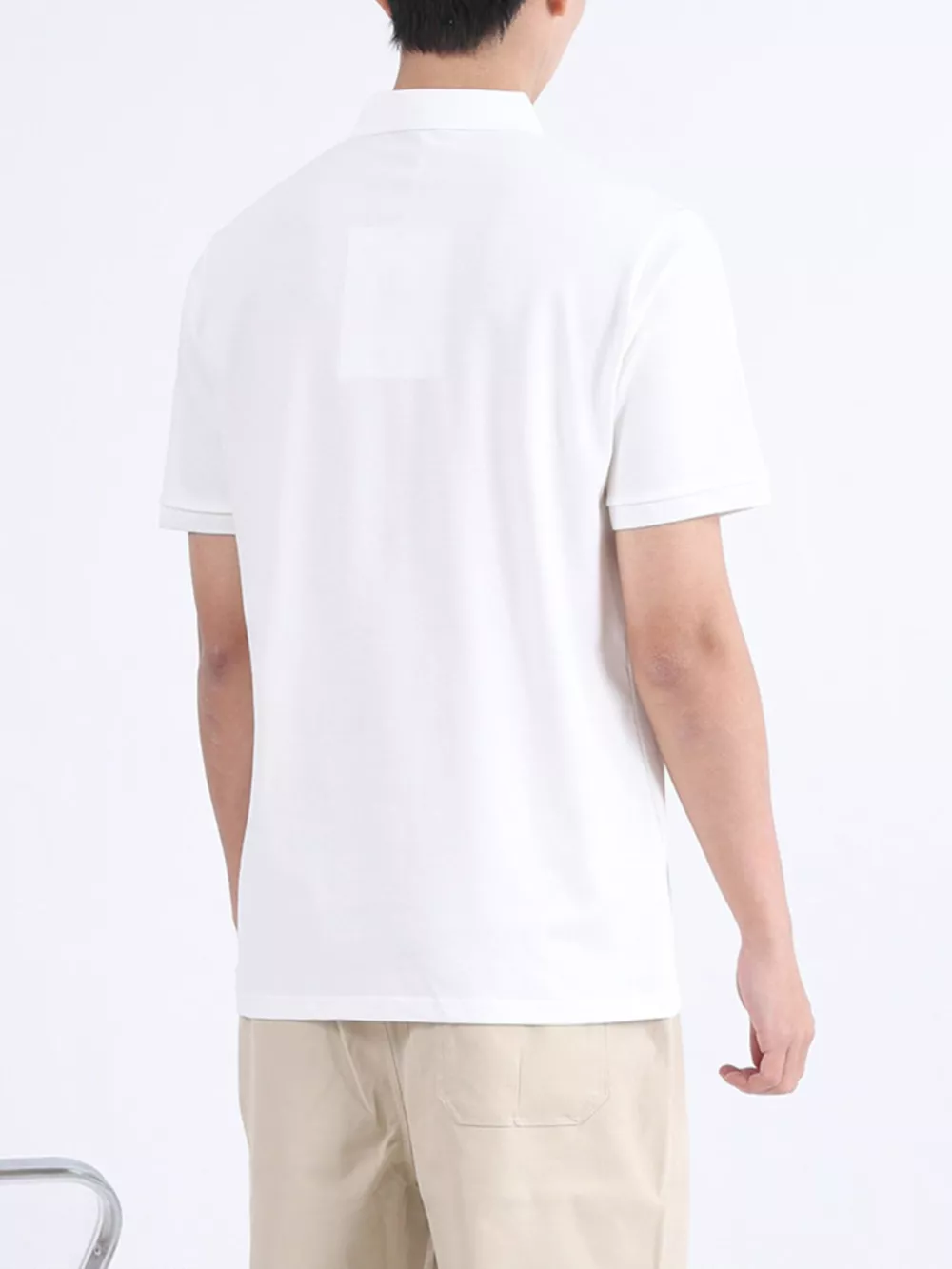 Men's Plus Size Button Detail Short Sleeve Polo, image 6