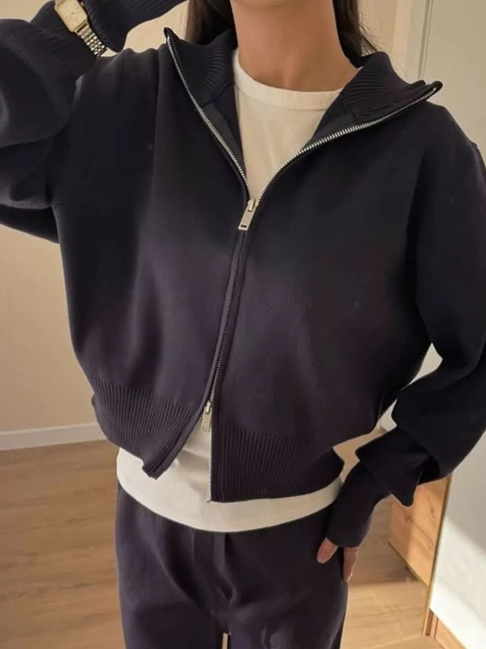 Zip-Up Hoodie and Pants Set, image 9
