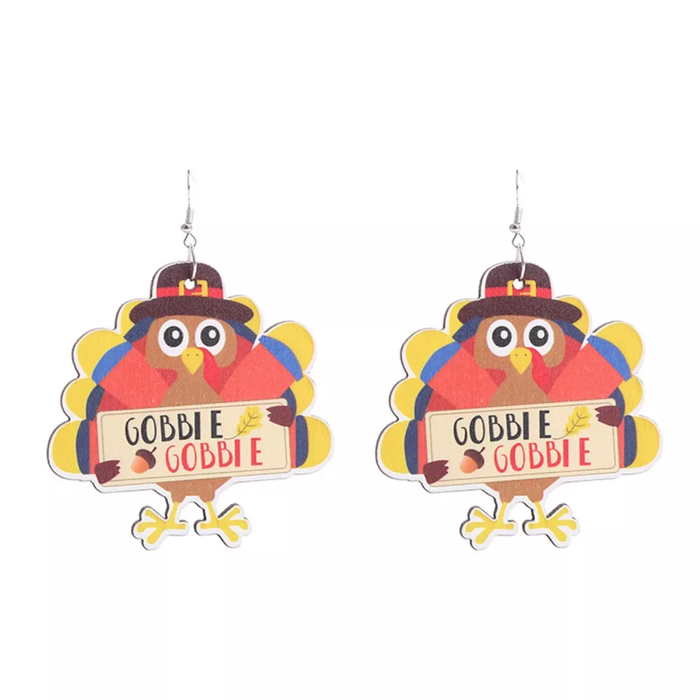 Thanksgiving Dangle Earrings, image 3