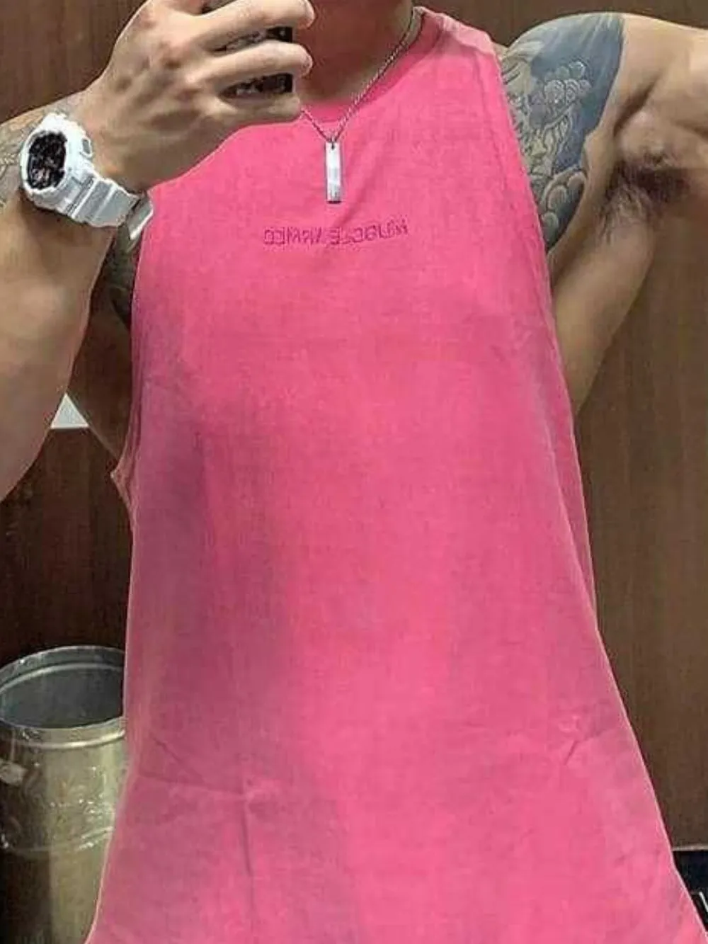 Men's Plus Size Round Neck Tank, image 3