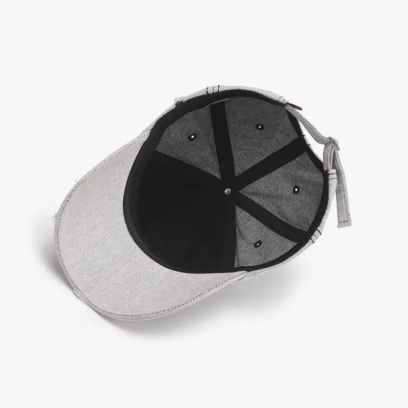 Distressed Letter Embroidered Baseball Cap, image 7