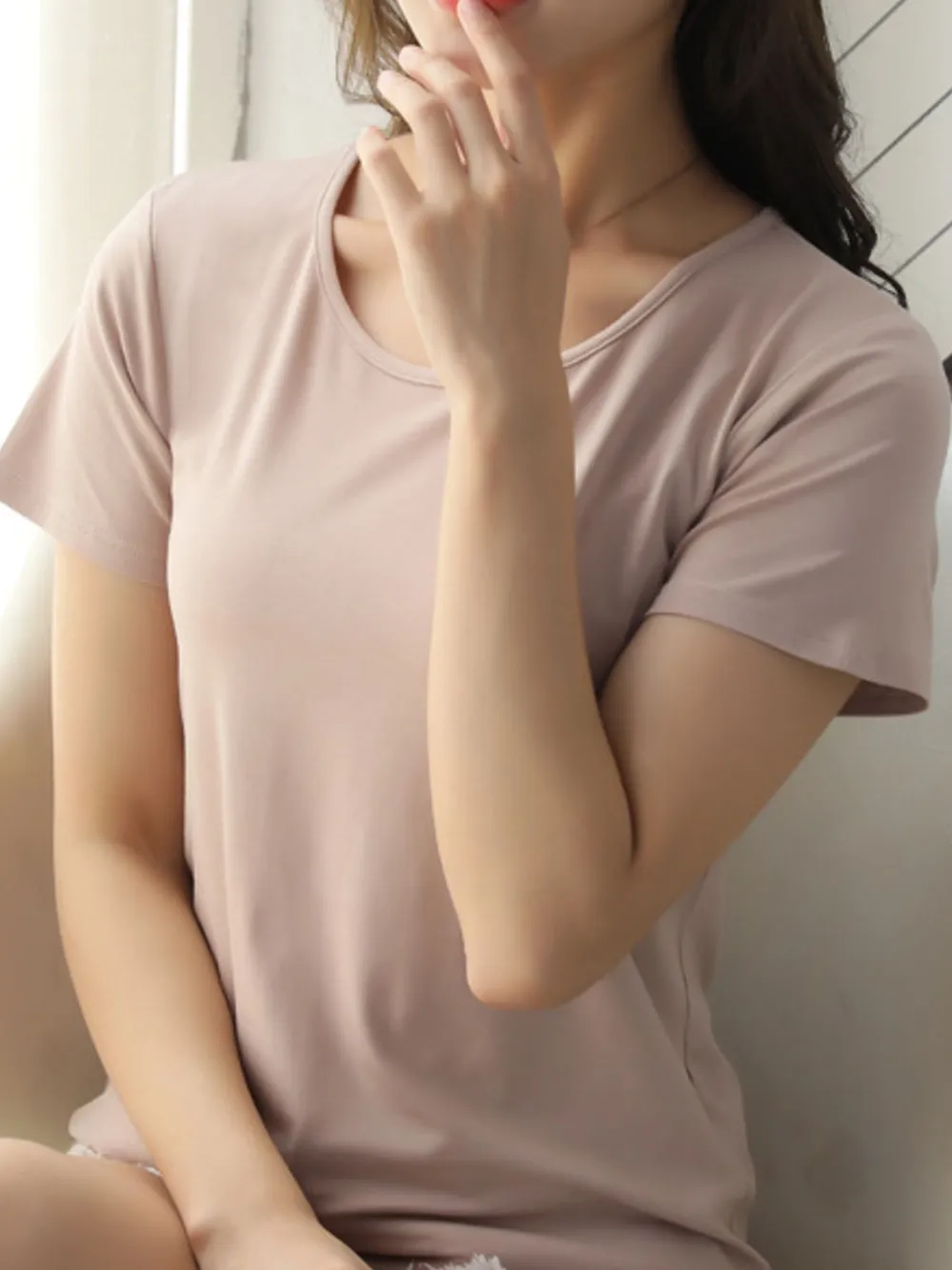 Round Neck Short Sleeve T-Shirt, image 17
