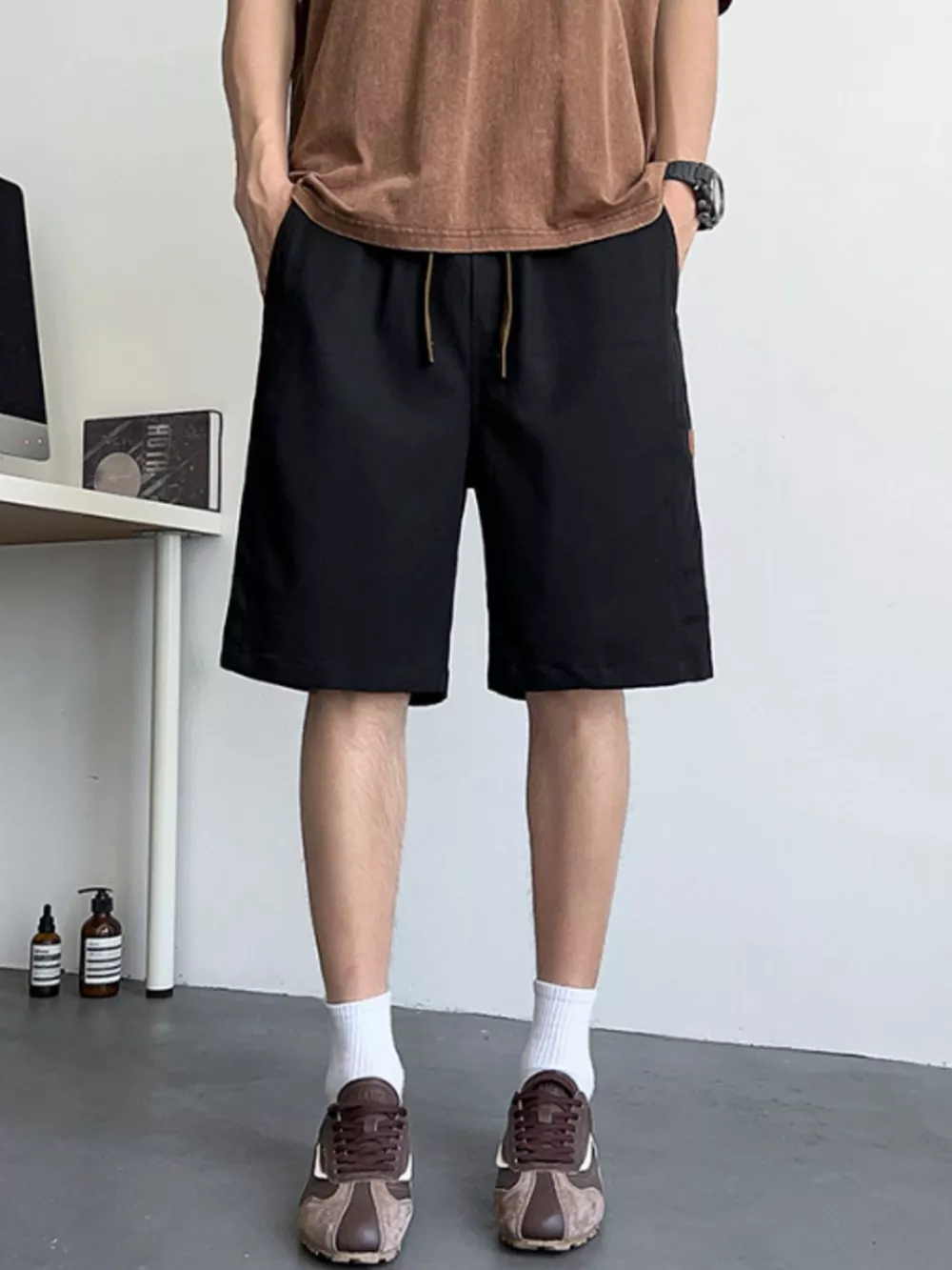 Men's Plus Size Casual Drawstring Shorts