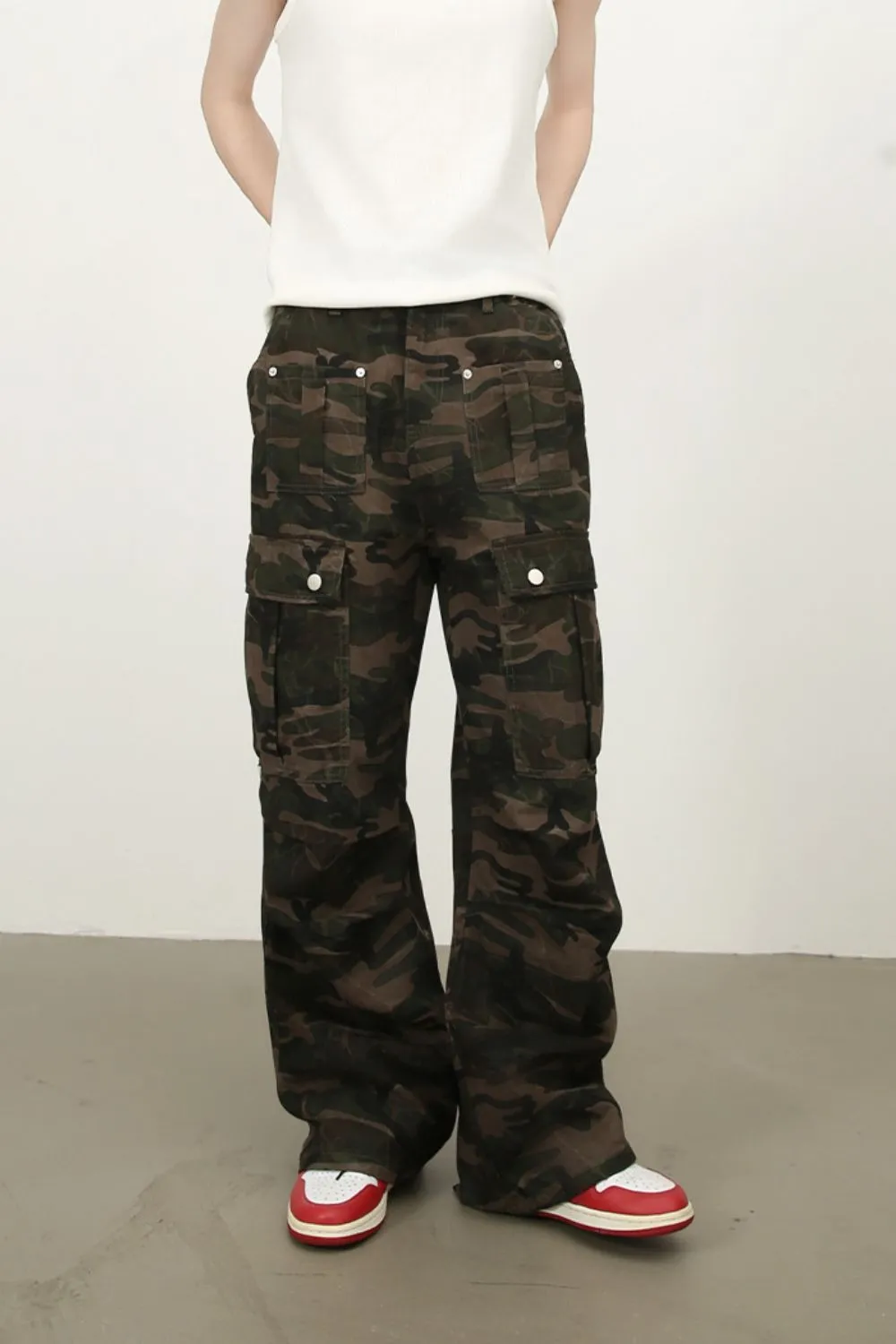 Men's Camouflage Jeans with Cargo Pockets, image 5