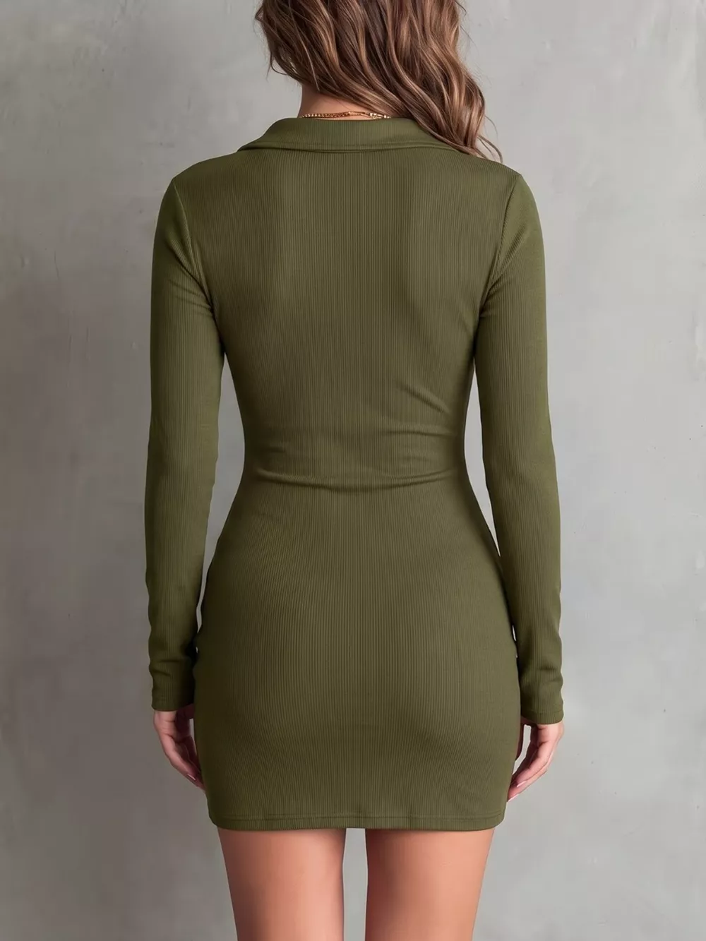 Button-Down Bodycon Mini Dress, image 9