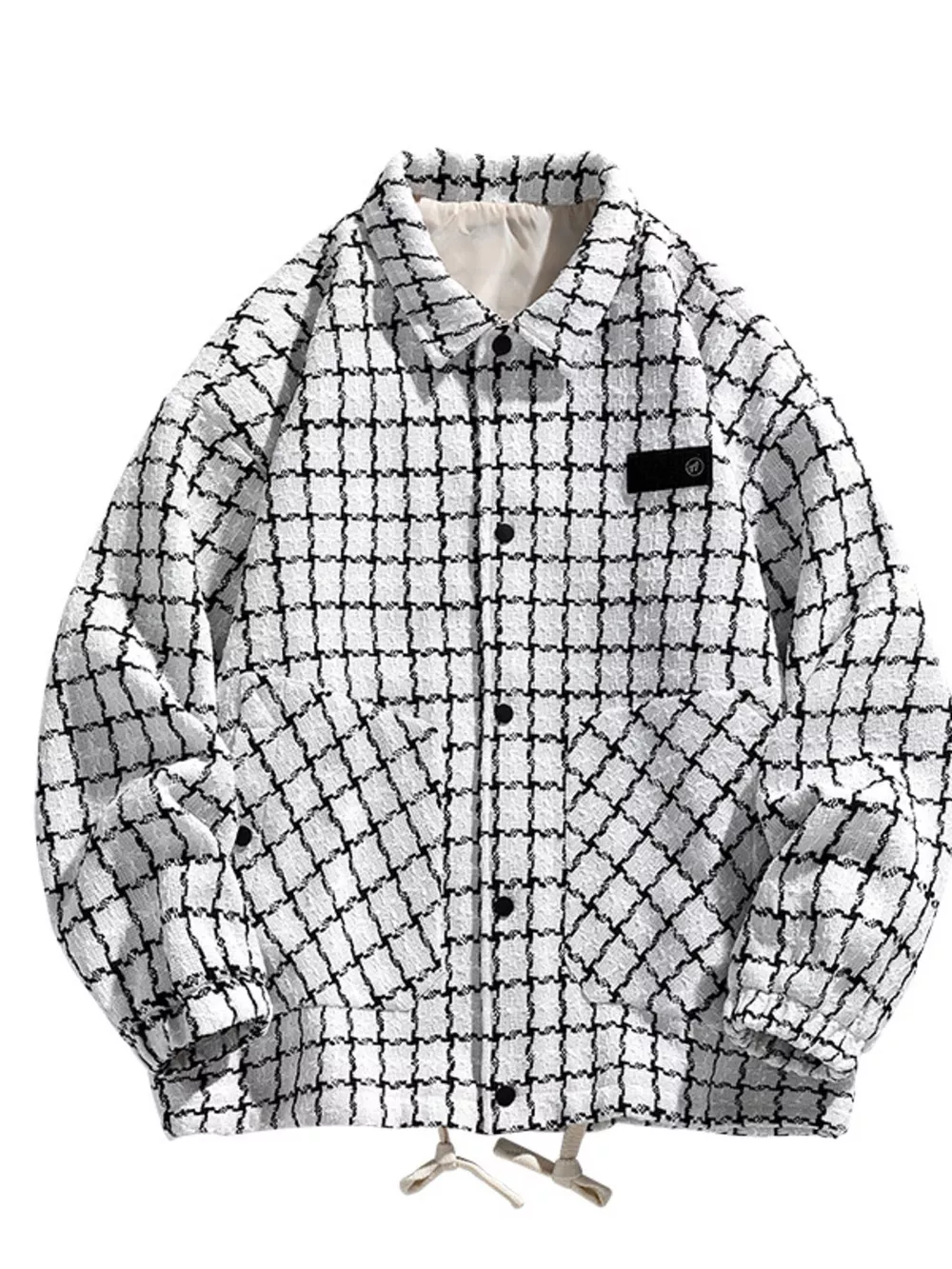 Men's Full Size Plaid Button Up Casual Jacket Plus Size, image 4