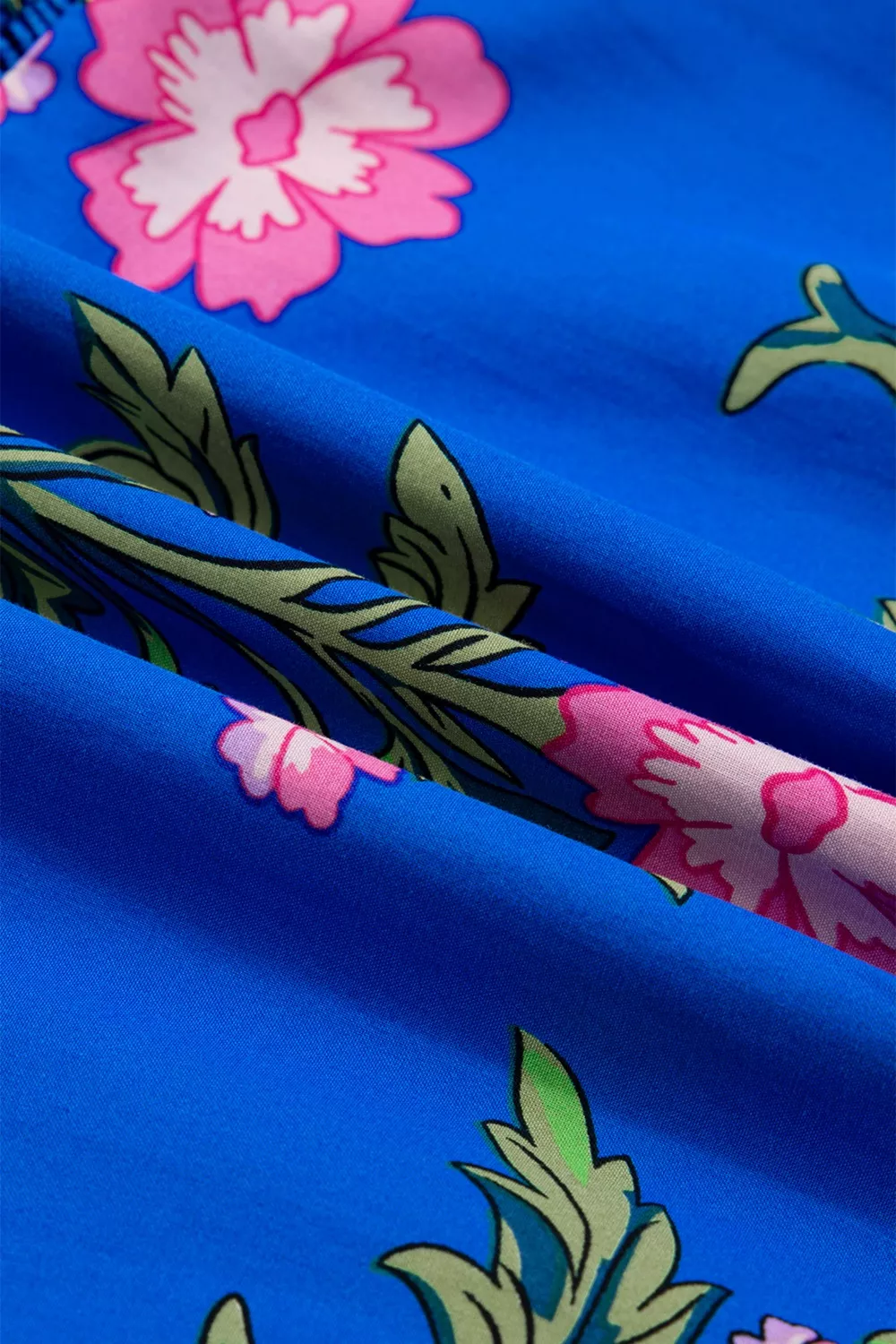 V Neck Short Sleeve Loose Flower Dress, image 12
