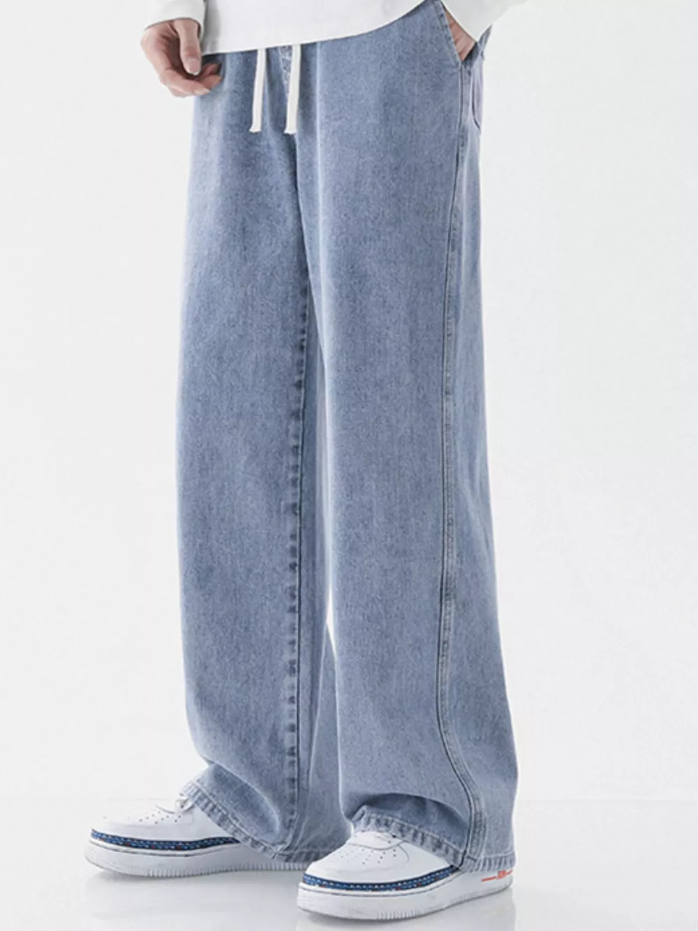 Men's Full Size Wide Leg Jeans Plus Size, image 7