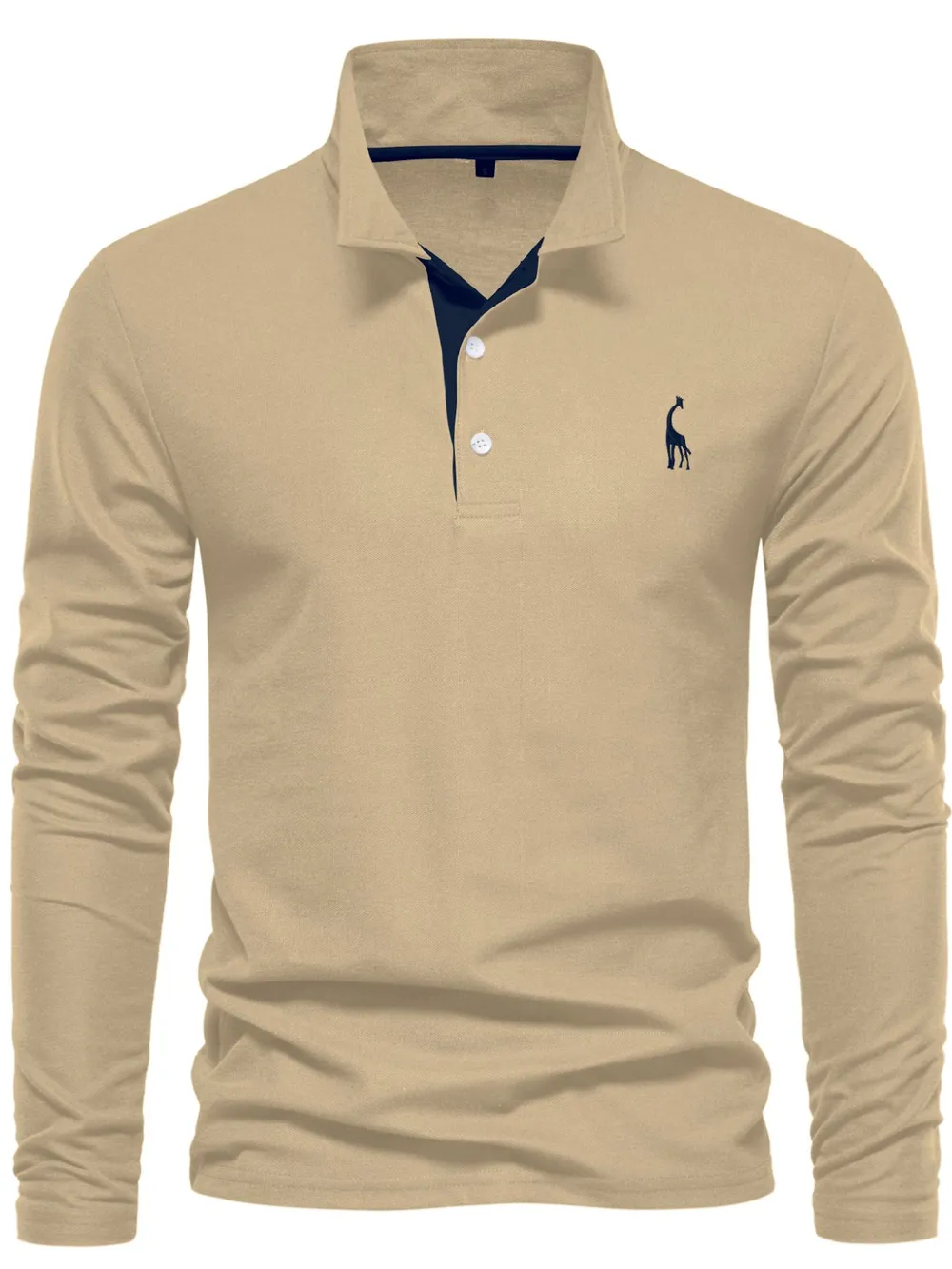 Men's Slim Fit Long Sleeve Polo, image 8