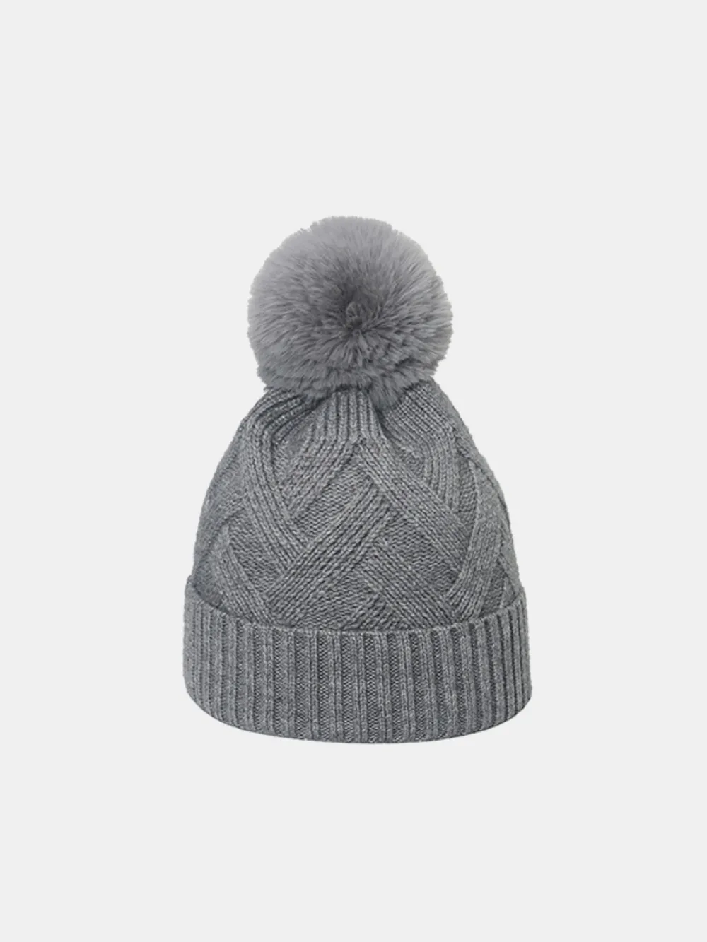 Roll Rim Hat with Pompom, image 7