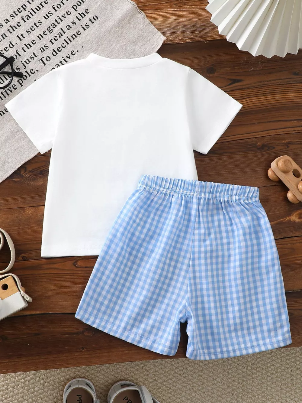 Children's Shark Round Neck Tee & Pants Set, image 5
