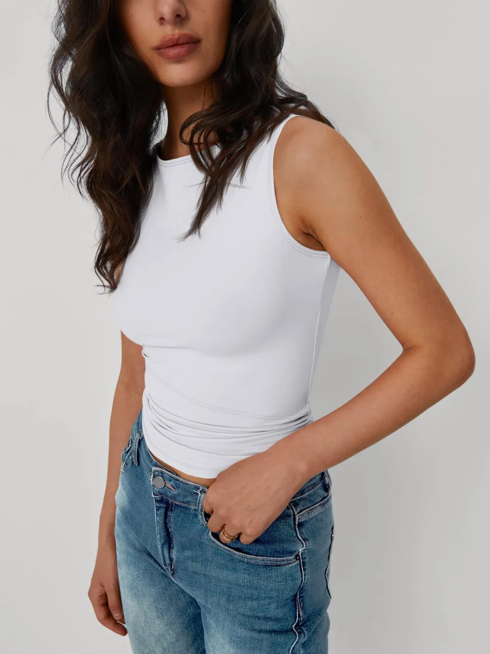 Solid Round Neck Tank, image 10