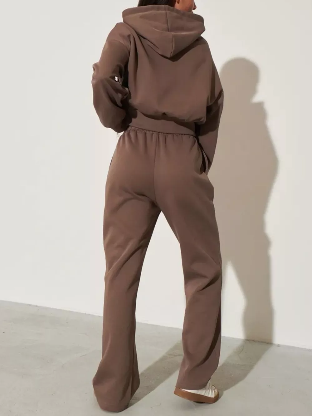 Zip-Up Hoodie and Wide-Leg Pants Set, image 27