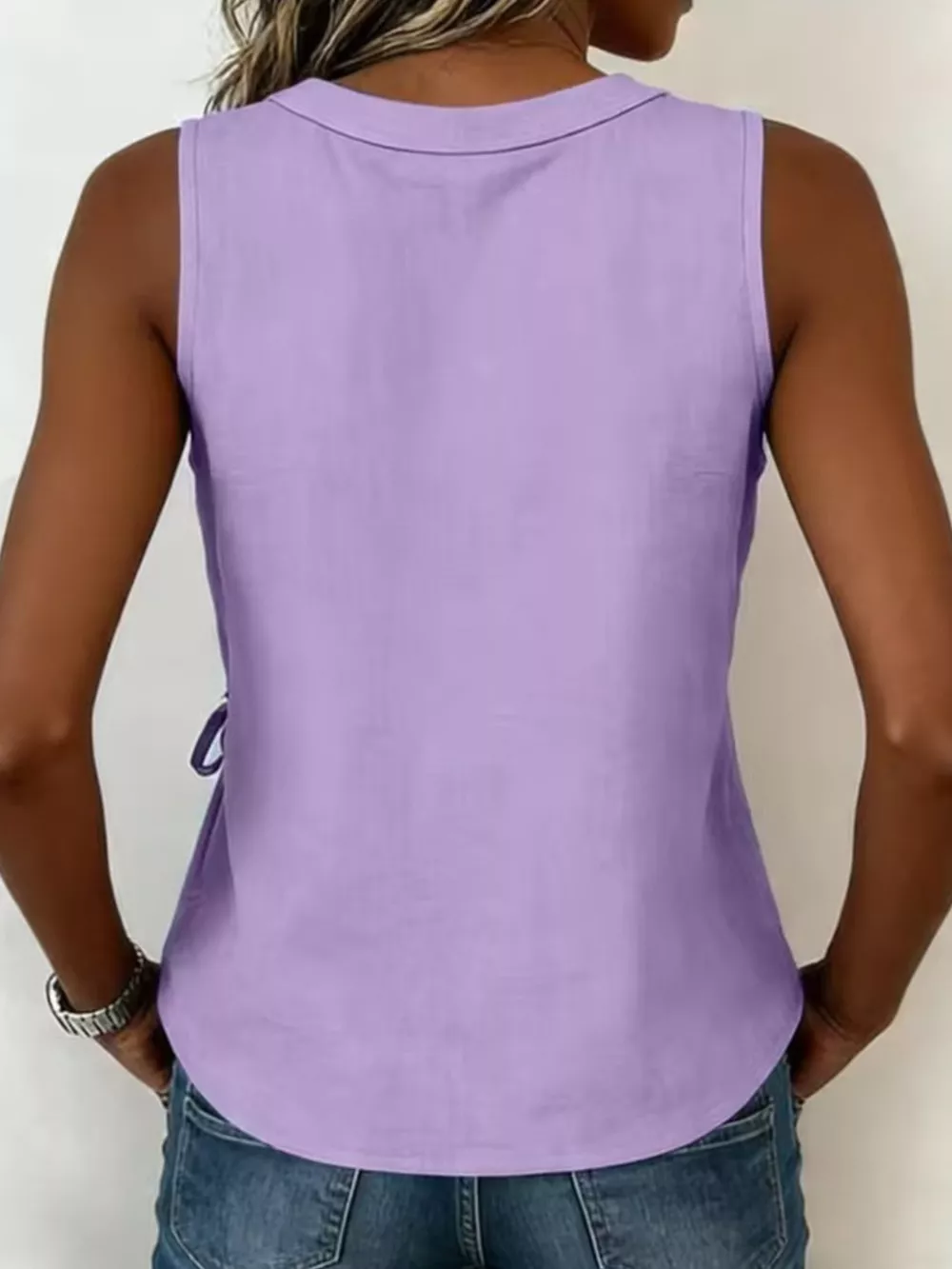 Tie Detail Sleeveless Top, image 14