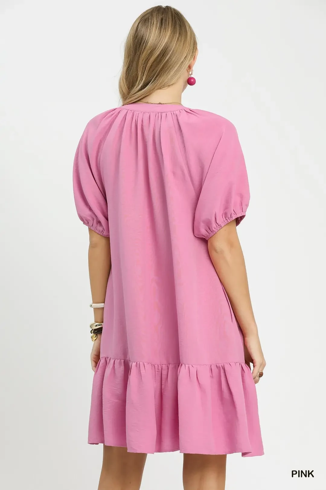 Embroidered Floral Babydoll Dress, image 3