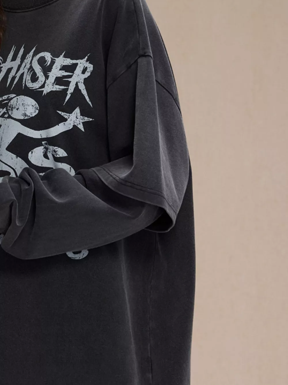 Men's Graphic Round Neck Long Sleeve T-Shirt, image 2