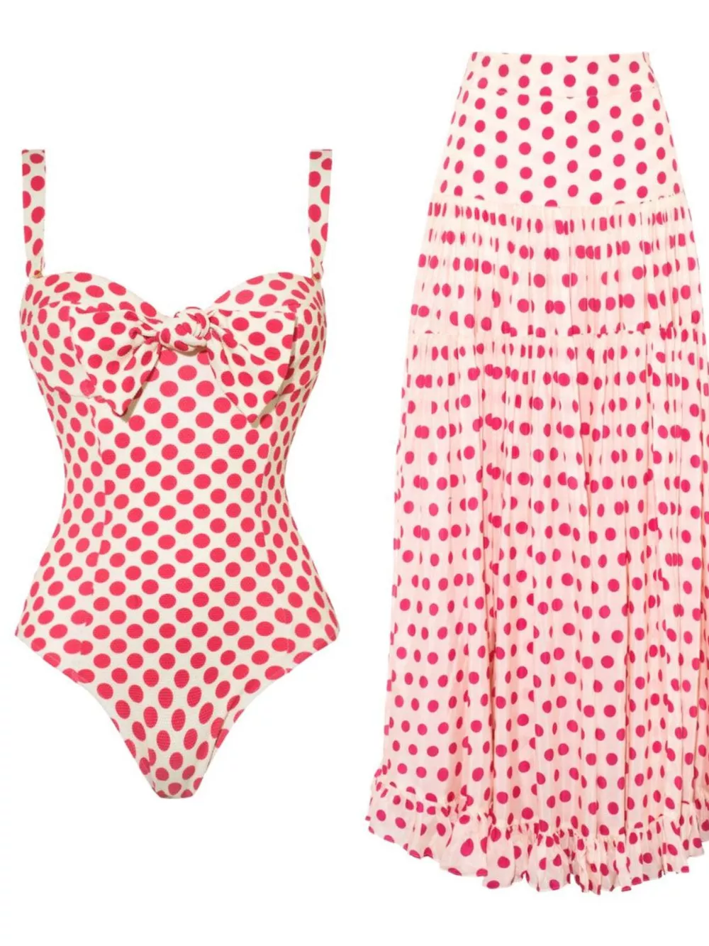 Printed One-Piece Swimwear and Skirt Set, image 9