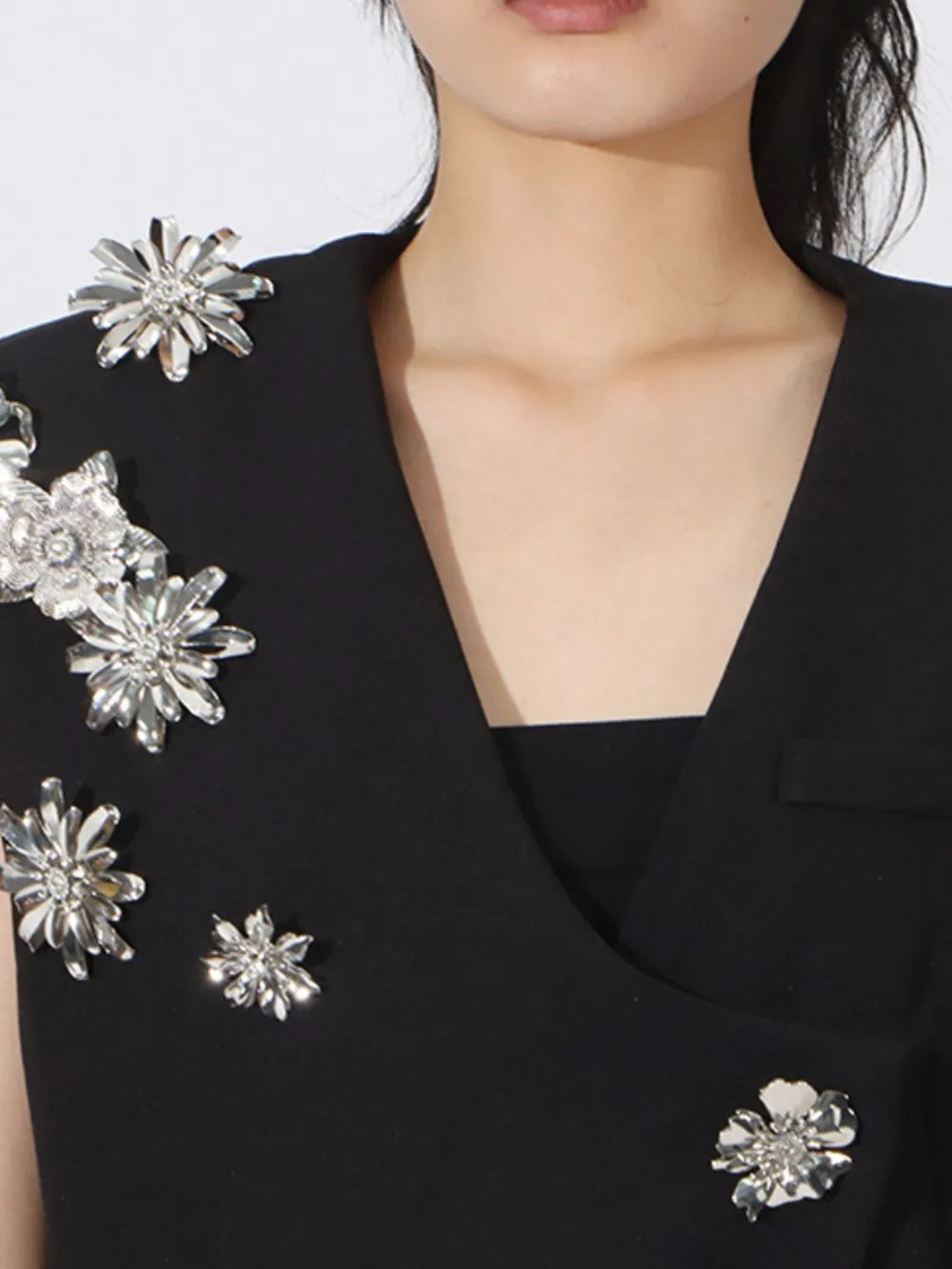 Flower Sleeveless Vest and Skirt Set, image 4