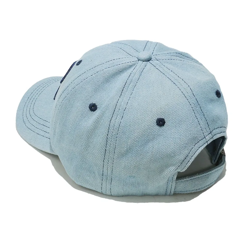 Bow Embroidered Denim Baseball Cap, image 4