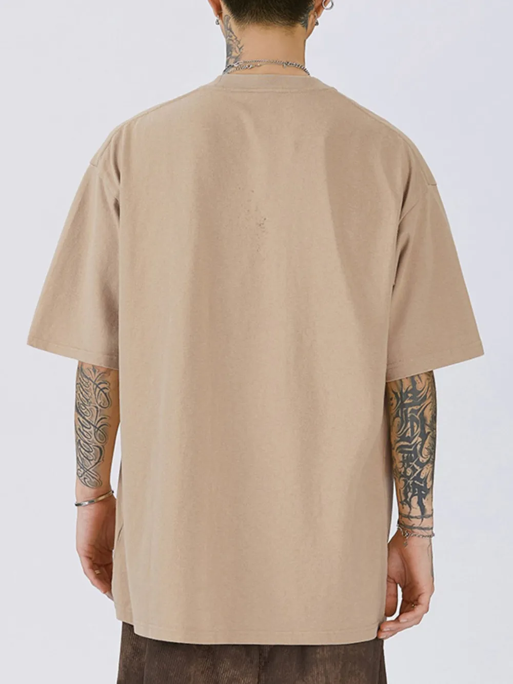 Men's Full Size Round Neck Letter Graphic T-Shirt Plus Size, image 4