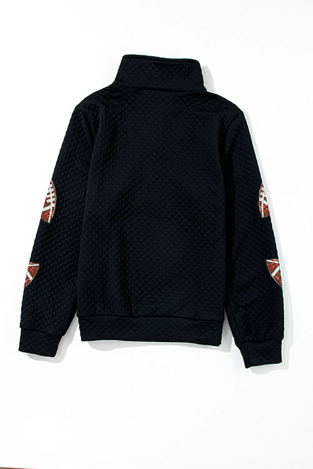 Sequin Football Long Sleeve Sweatshirt, image 4