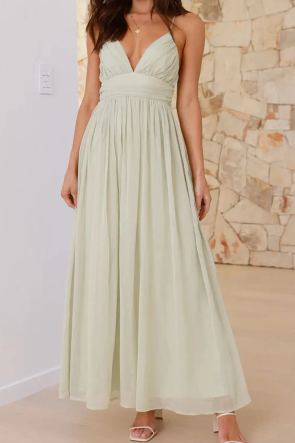Ruched V-Neck Cami Dress, image 11