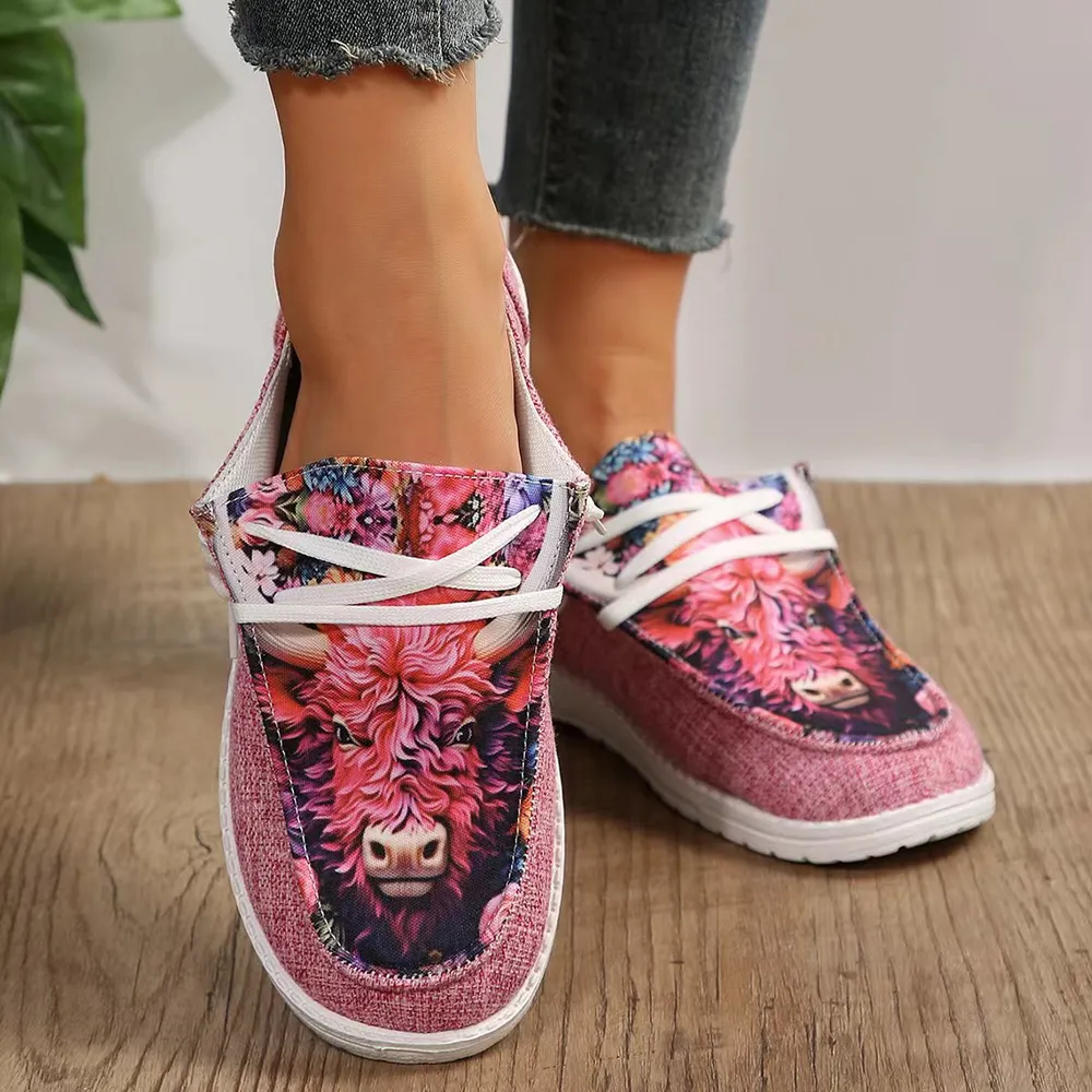 Geometric Round Toe Flat Slip-Ons, image 6
