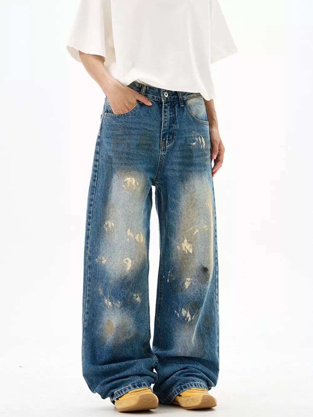 Men's Wide Leg Jeans, image 2