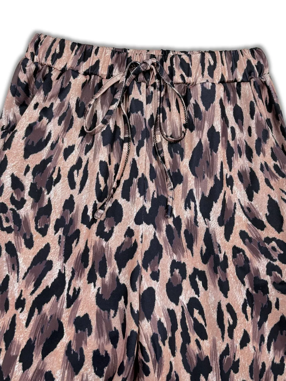 Round Neck Top and Leopard Pants Set, image 5
