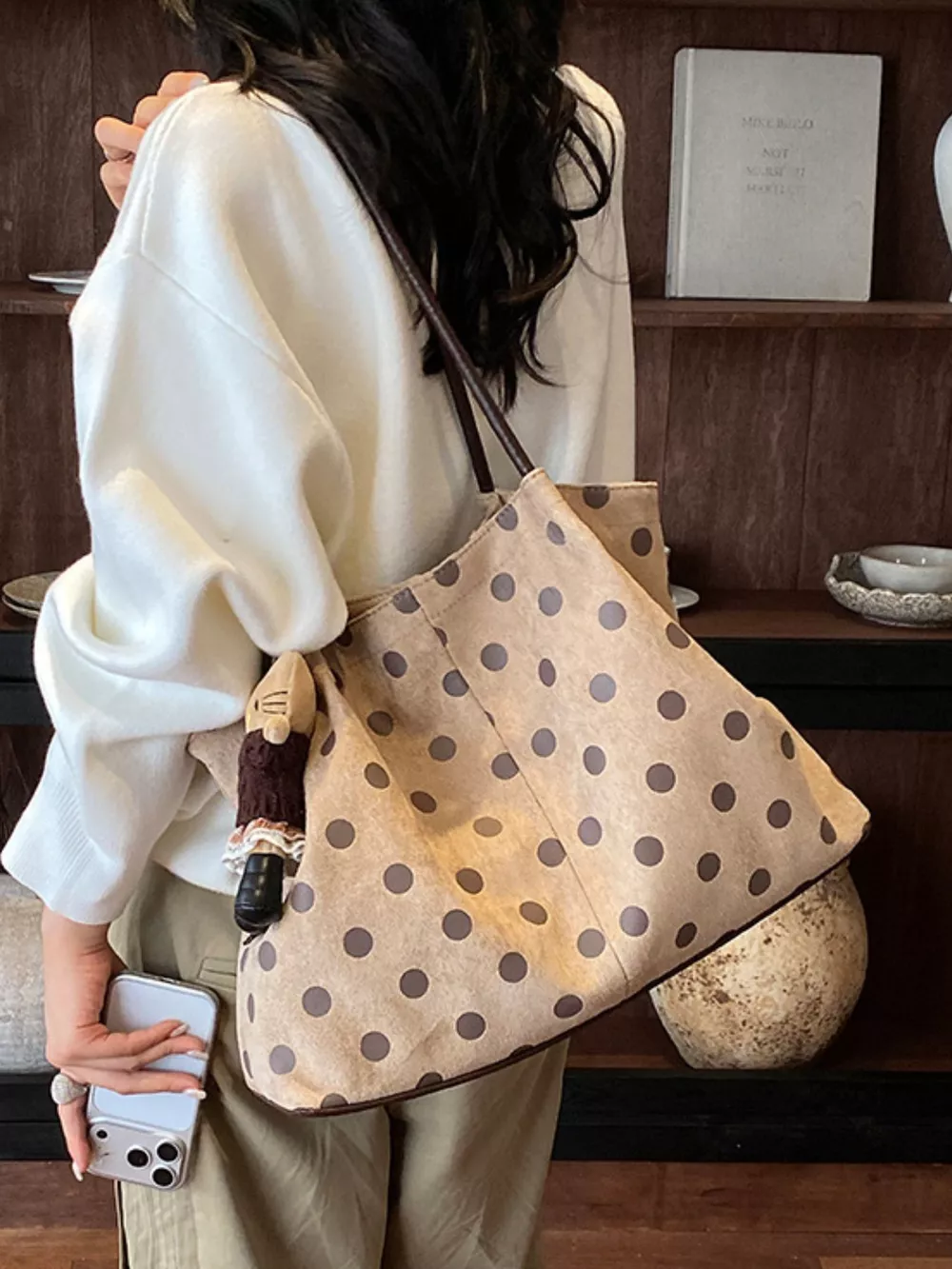 Polka Dot Shoulder Bag, image 3