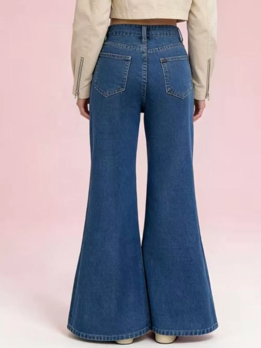 High-Waisted Flare Leg Jeans, image 8