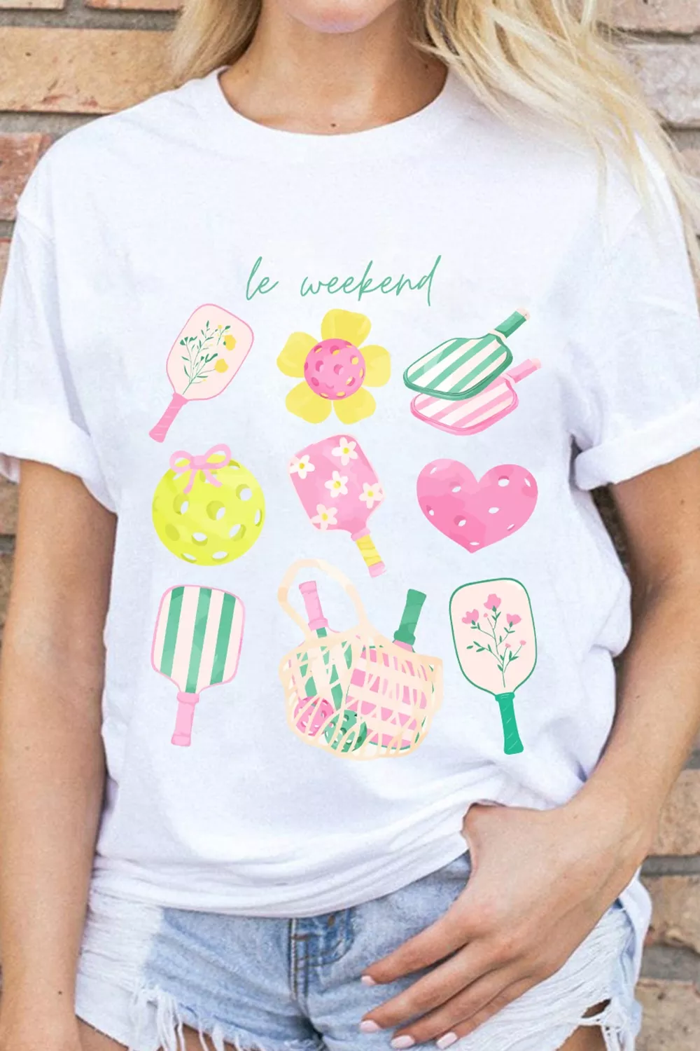 Graphic Round Neck Short Sleeve T-Shirt, image 7